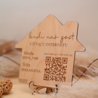 Kuća QR kod stalak